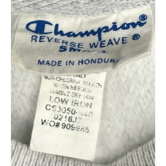 Vintage Champion Reverse Weave Sweatshirt Mens Small Gray Fleece Heavyweight - Picture 3 of 9